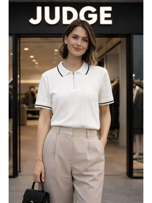 Oversize Geniş Kalıp Bisiklet Yaka Baskılı Kısa Kollu Tişört