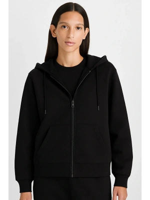 Oversize Geniş Kalıp Kapüşonlu Fermuarlı Sweatshirt