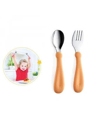  Paslanmaz Çelik Çatal Kaşık Seti 522 Somon