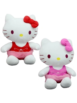 Peluş Hello Kitty Elbiseli Kurdeleli 36 cm