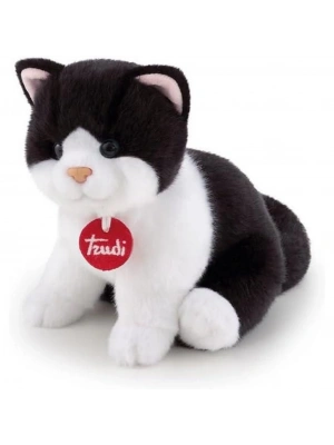 Peluş Siyah Beyaz Kedi 20 cm