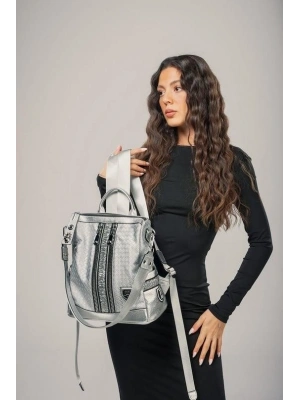 Pely Gri Cilt Kol Ve Sırt Çantası