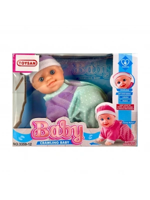 Pilli Emekleyen Sesli Bebek
