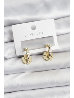 Pirinç Gold Renk Kadın Göçmen Küpe