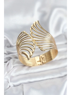 Pirinç Gold Renk Vintage Kadın Bileklik