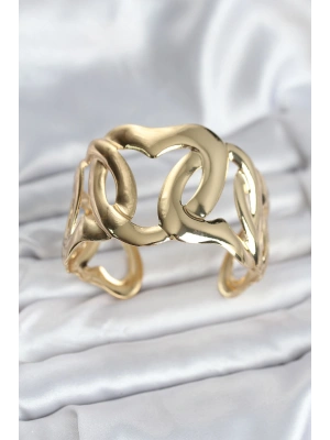 Pirinç Gold Renk Vintage Kadın Bileklik