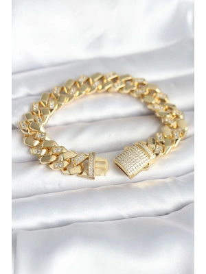 Pirinç Gold Renk VIP Exclusive Seri Gurmet Model Kadın Bileklik