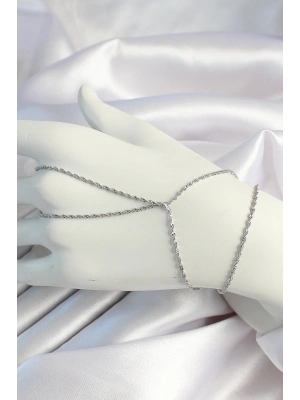 Pirinç Gümüş Renk Burgu Zincirli Şahmeran