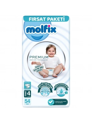 Premium Bebek Bezi Fırsat Paketi 4 Beden 7-14 Kg 54 Adet