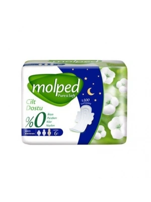Pure&Soft Gece Ped 6 Adet
