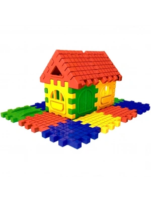 Puzzle City 3D Yapı ve Tasarım Blokları 64 Parça