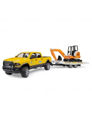 Ram 2500 Römorklu Pickup ve Mini Ekskavatör 02546