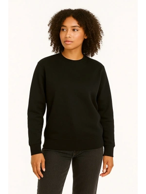 Regular Fit Bisiklet Yaka Kalın Basic Düz Sweatshirt