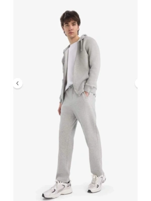 Regular Fit Eşofman Altı Pamuklu Düz Paça D6762AX24AU Gri