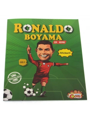 Ronaldo Çıkartmalı Maskeli Boyama Kitabı
