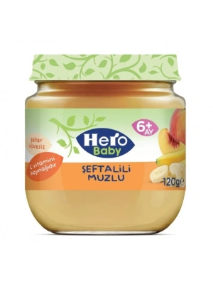 Şeftalili Muzlu Kavanoz Mama 120 Gr