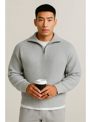 selanik örme erkek kalın kışlık kazak