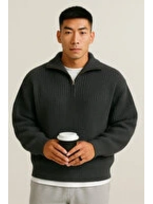 selanik örme erkek kalın kışlık kazak