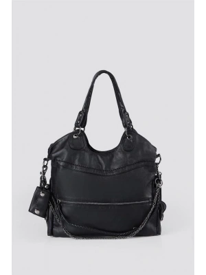 Silla Siyah Cilt Omuz Çantası