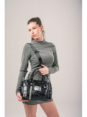 Stella Siyah Cilt Omuz Çantası