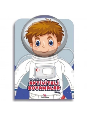 Stickerli Aktivite ve Boyamalar Uzay