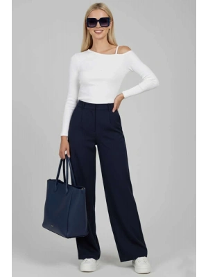 Tek Omuz İpli Bluz Beyaz T4328