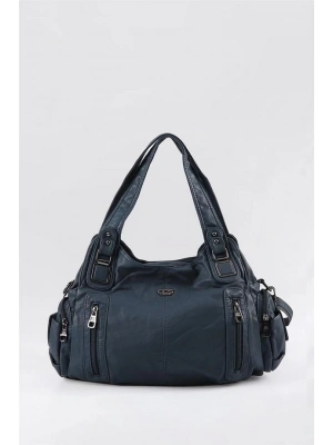 Tiwe Mavi Cilt Omuz Çantası