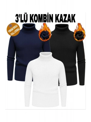 unisex balıkçı yaka kaşkorse triko boğazlı kazak