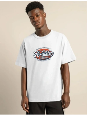 Unisex Baskılı Oversize T-Shirt - Beyaz