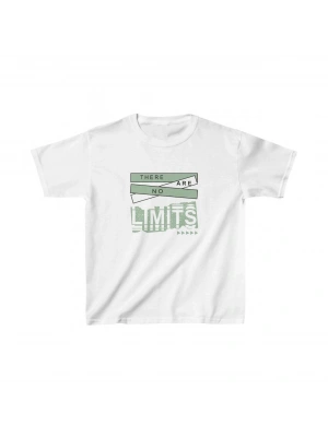 Unisex Çocuk Baskılı T-Shirt - Beyaz