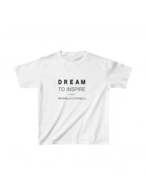 Unisex Çocuk Baskılı T-Shirt - Beyaz