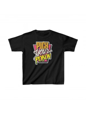 Unisex Çocuk Baskılı T-Shirt - Siyah