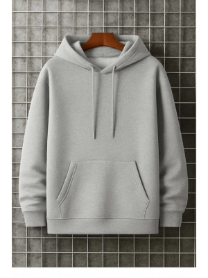 Unisex Kapüşonlu Oversize Basic Hoodie Sweatshirt