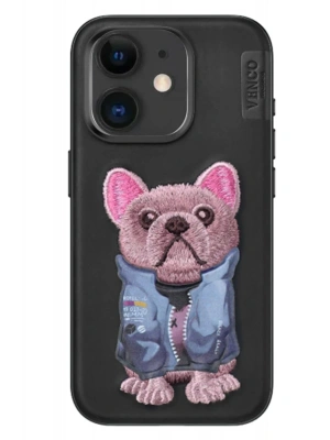 Venco iPhone 11 Cute Desenli Kapak - Siyah