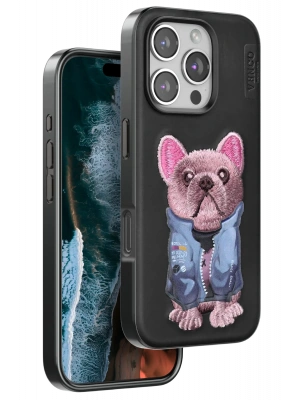 Venco iPhone 16 Pro Max Cute Desenli Kapak - Siyah