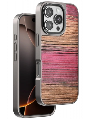 Venco iPhone 16 Pro Max Wave Kapak - Pembe