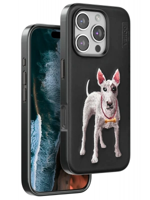 Venco iPhone 16 Pro Perma Desenli Kapak - Siyah