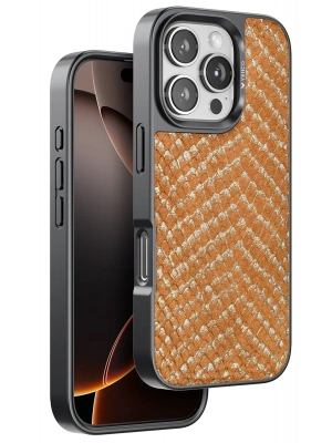 Venco iPhone 16 Pro Viper Kapak - Kahverengi