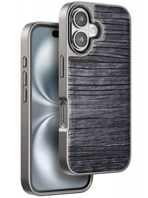 Venco iPhone 16 Wave Kapak - Derin Mor