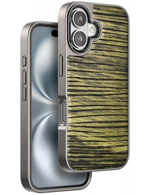 Venco iPhone 16 Wave Kapak - Koyu Kahve