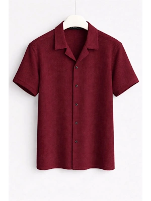 Yazlık Kısa Kol Gömlek Premium Kalite Slim Fit Tarz Ürün Nefes Alan Kumaş
