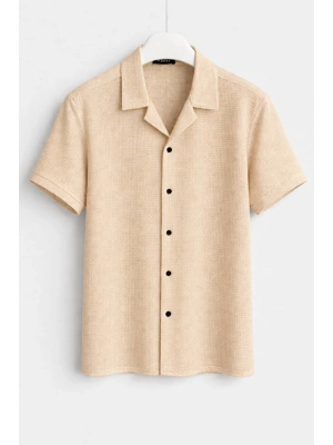 Yazlık Kısa Kol Gömlek Premium Kalite Slim Fit Tarz Ürün Nefes Alan Kumaş