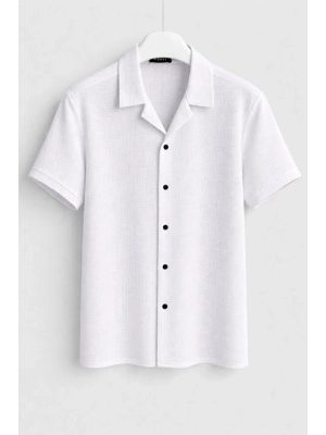 Yazlık Kısa Kol Gömlek Premium Kalite Slim Fit Tarz Ürün Nefes Alan Kumaş