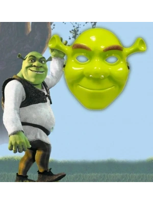 Yeşil Shrek Maskesi 21x25 cm