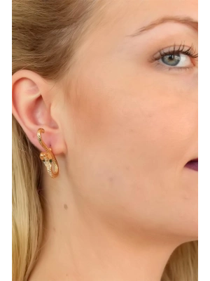 Yılan Tasarım Bayan Küpe