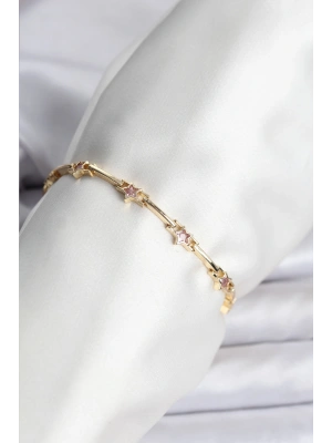 Yıldız Model Gold Renk Pirinç Bileklik