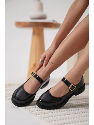 Yokox Siyah Rugan Oxford Ayakkabı