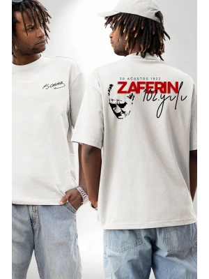30 Ağustos Baskılı T-shirt - Beyaz