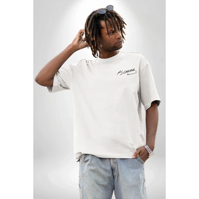 30 AĞUSTOS BASKILI T-SHİRT - BEYAZ