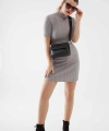 Kadın Siyah Omuz Çantası Saten Kumaş Sunny Model Cty-lbn-6050